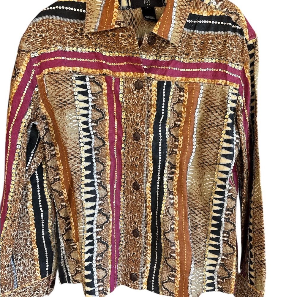 Women's Multicolor Jean Jacket